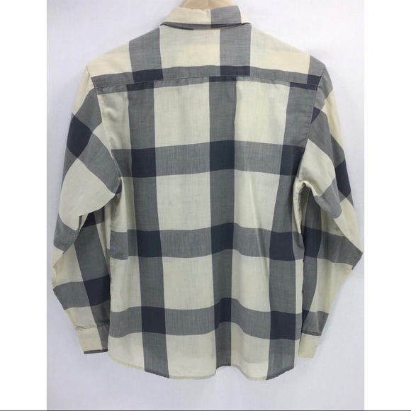 Diane Von Furstenberg Womens Plaid Button Up Shirt - Picture 6 of 7